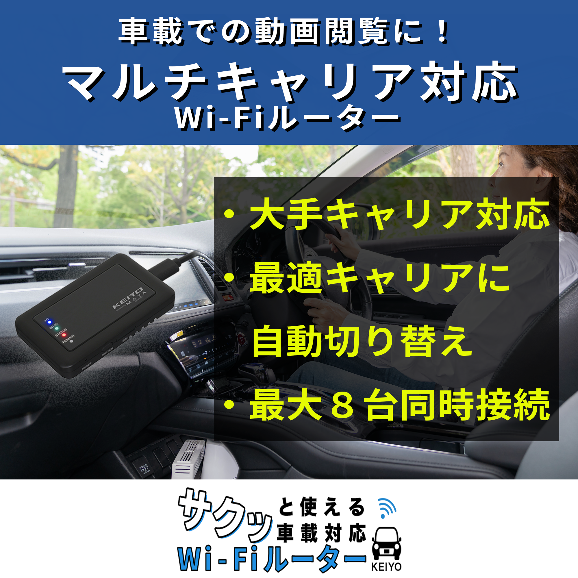 サクッと使える車載対応Wi-FiルーターAN-S117 | 株式会社慶洋 