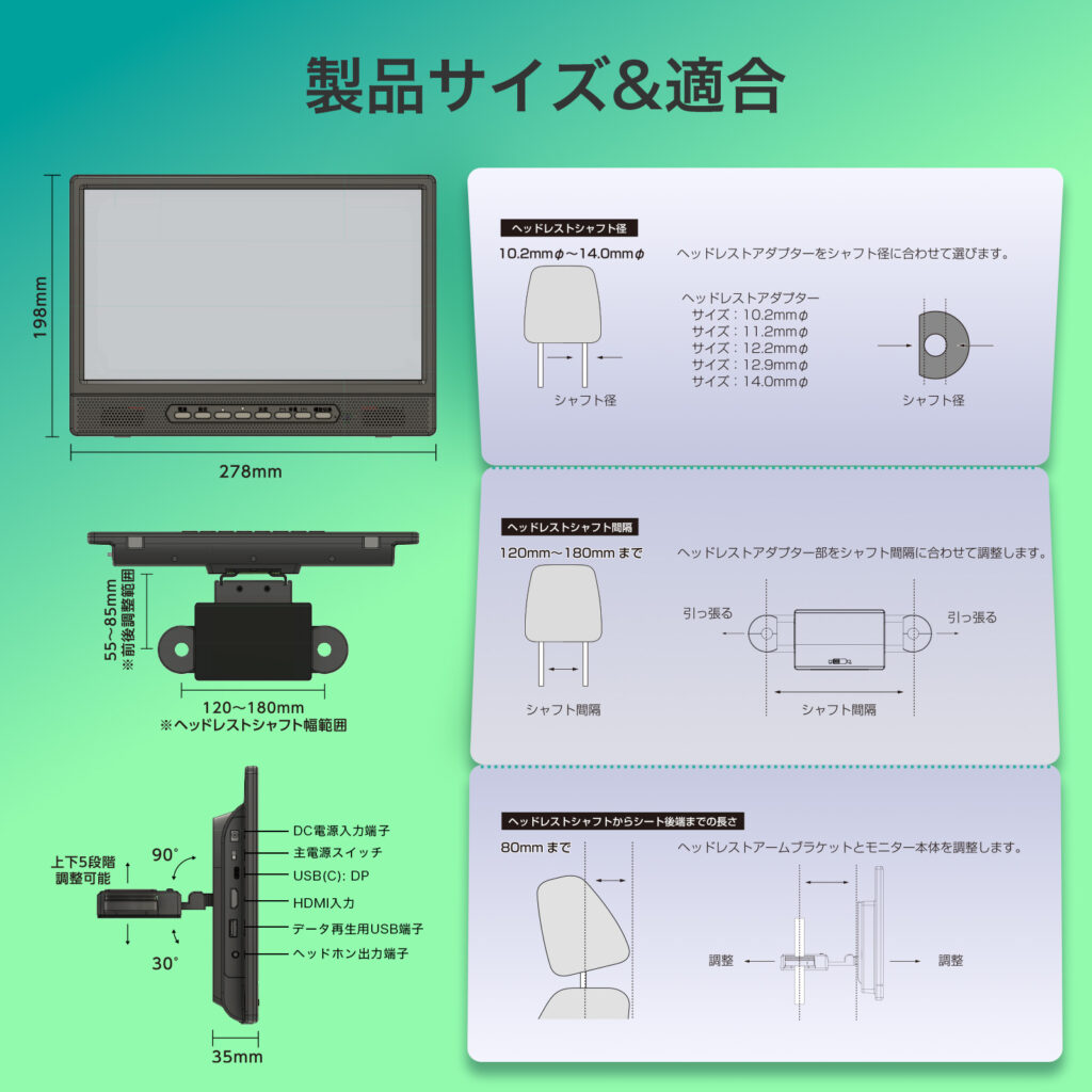 APPスマートリアモニター11.6インチ AN-M033 | 株式会社慶洋 