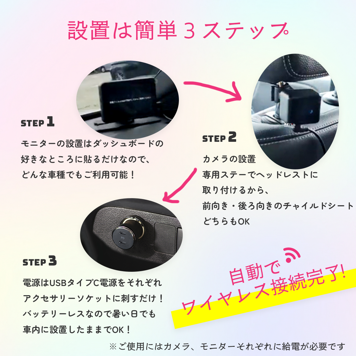 車載対応ベビーモニター「ミマモ2」 | 株式会社慶洋エンジニアリング 